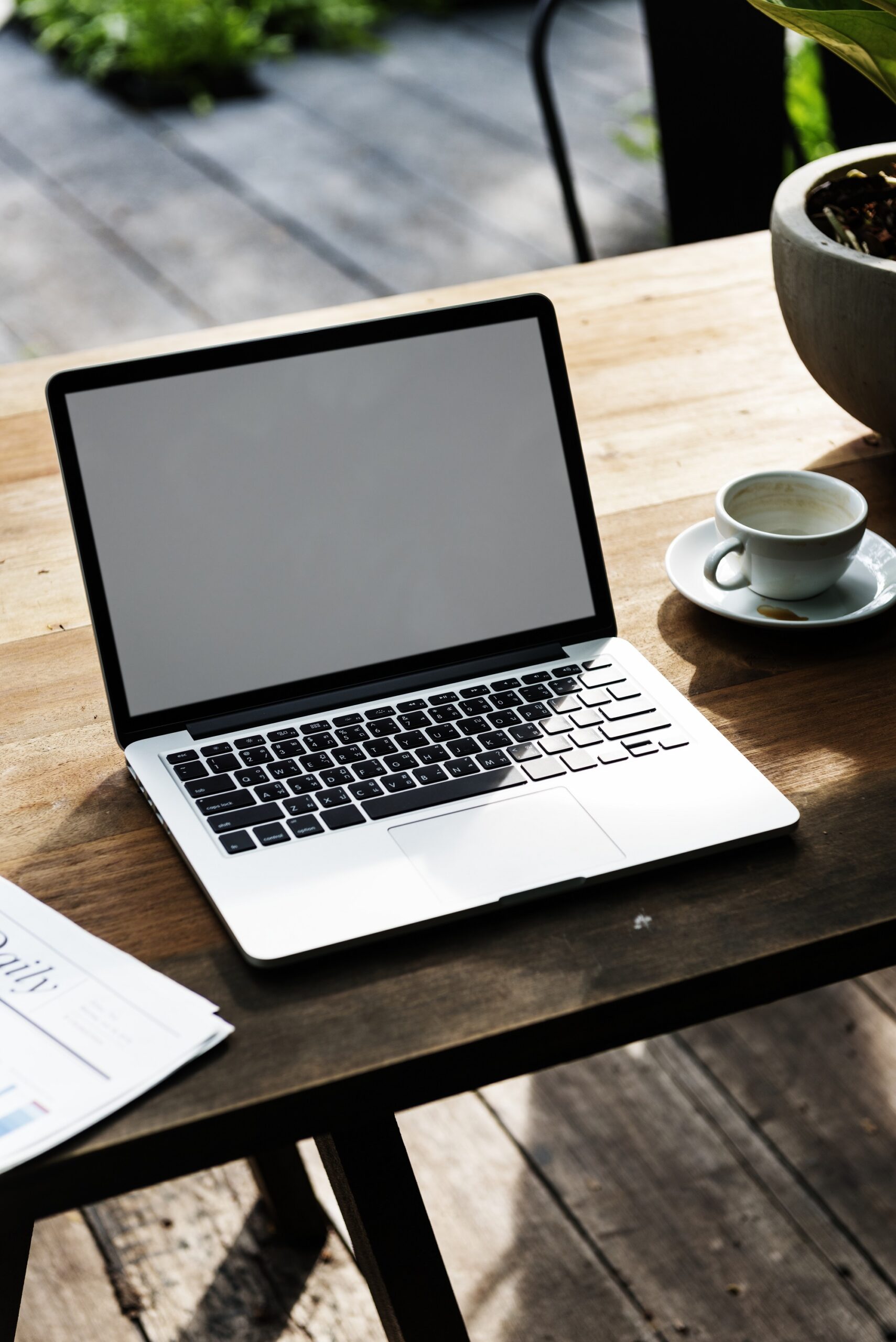 digital device laptop mockup concept